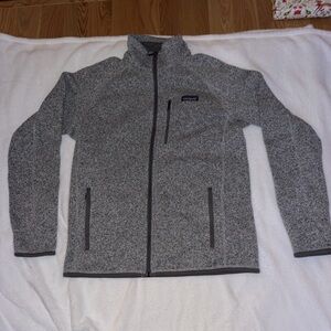 Patagonia Men’s Heather Gray Better Sweater Zip-Up Sz M